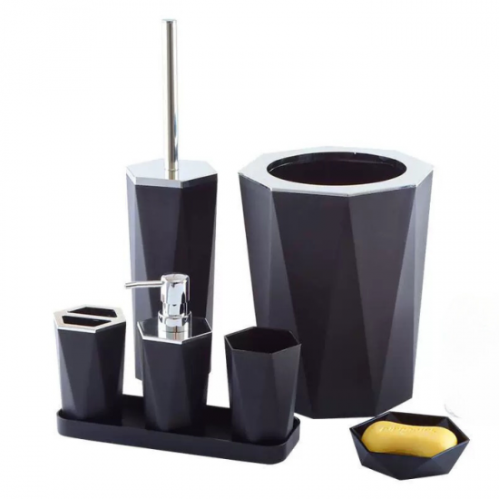 Plastic Bathroom Set 7 pieces 